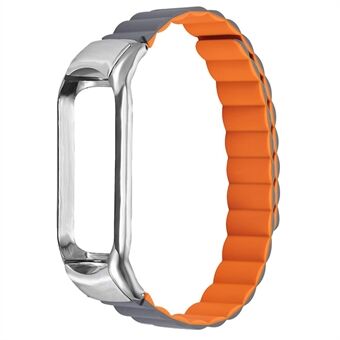 Justerbart lätt silikon magnetiskt sugarmband utbyte armband för Xiaomi Mi Band 3/4