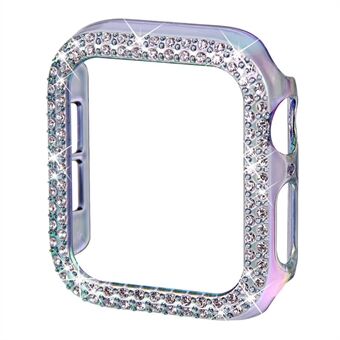 Rhinestone Decor Hard PC Anti-fall Watch Skyddsfodral för Apple Watch Series 7 45mm - Multi