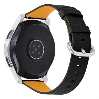 Litchi Texture Top Layer Kohud Läder Armband för Samsung Galaxy Watch 46mm / Watch3 45mm