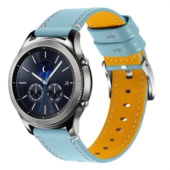 För Fossil Gen 5 Carlyle Cowhide Läder Soft Touch handledsrem 22 mm Universal Watch Band med rostfritt Steel