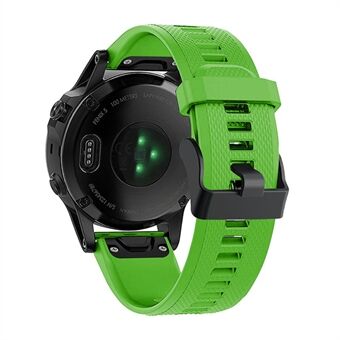 För Garmin Fenix 7 Armband Quick Silikon snabbkoppling med svart spänne