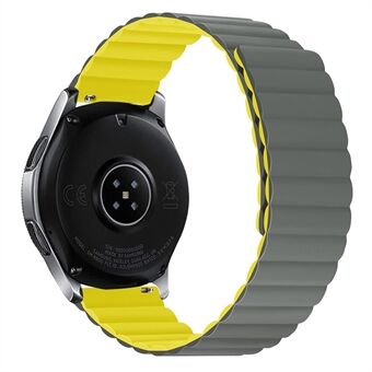 För Samsung Galaxy Watch4 40mm/44mm/ Garmin Venu2 Plus/Venu Sq Dual Color Watch Armband 20mm Silikon Magnetic Watch Band Replacement