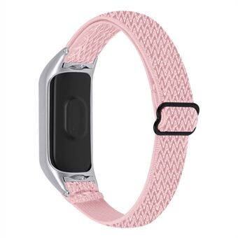 För Xiaomi Mi Band 7 Elastiskt ersättningsöglaband Nylon Stretch Flätad Sport Justerbar Armbandsrem