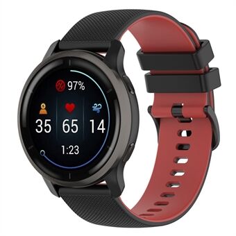 För Garmin Venu2 Plus / Vivoactive 3 / Vivomove Sport Silikon Klockband Ersättningsarmband 20 mm