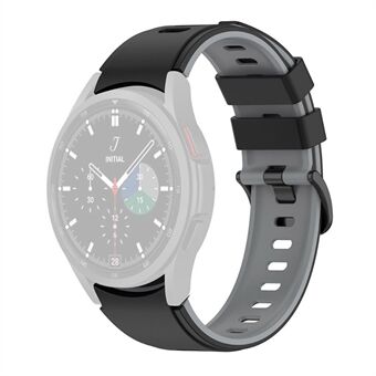 För Samsung Galaxy Watch 5 40mm / 44mm / Watch 5 Pro 45mm / Watch4 40mm / 44mm / Watch4 Classic 42mm / 46mm / Watch3 41mm Dual-Color Silikon Armband