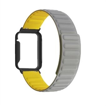 För Xiaomi Mi Band 7 Pro Silikon magnetiskt klockband Quick med klockfodral