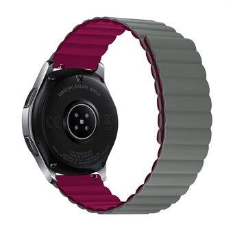 För Samsung Galaxy Watch3 45 mm / Gear S3 Frontier / Classic Magnetic Quick Release Band 22 mm Silikonklockarmband, Storlek: S