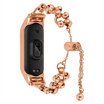 Byte av klockarmband för Xiaomi Mi Band 5/6, Smartwatch-band med ihåliga pärlor