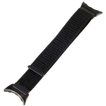 För Google Pixel Watch Andningsbar nylonvävrem Sport Loop Replacement Watch Band med Black Metal Connector