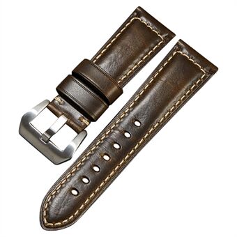 Top Grain Kohud äkta läder Retro Watch Band 24mm Universal Watch Armband