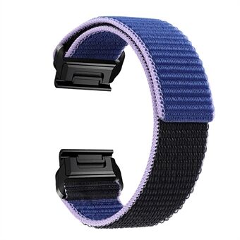 För Garmin Tactix 7 Pro / Fenix ​​​​7X / Fenix ​​​​6X Pro 26 mm nylon klockband Justerbar byte av handledsrem