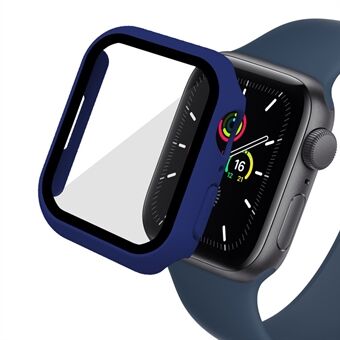 ENKAY 2-i-1 Design Touch Sensitive Gummihårt PC-fodral med 9H härdat glas skärmskydd för Apple Watch Series 7 45mm