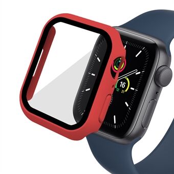 ENKAY 2-i-1 Design Touch-Sensitive Gummerized Hard PC-fodral med 9H härdat glas skärmskydd för Apple Watch Series 7 45mm