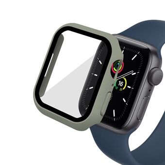 2-i-1 9H härdat glasfilm Matt Hård PC Watch Fodral Cover för Apple Watch Series 7 45mm