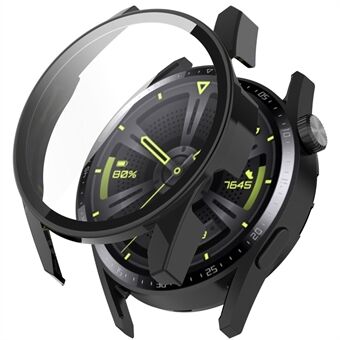 Hård PC-ram + skärmskydd i härdat glas 2-i-1 klockfodral för Huawei Watch GT 3 42mm