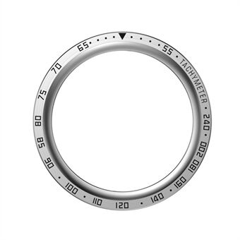 För Samsung Galaxy Watch 5 Pro 45 mm Anti- Scratch klockram Rostfri Steel Ringram Ring Skyddsfodral (Typ E) - Ring Svarta bokstäver