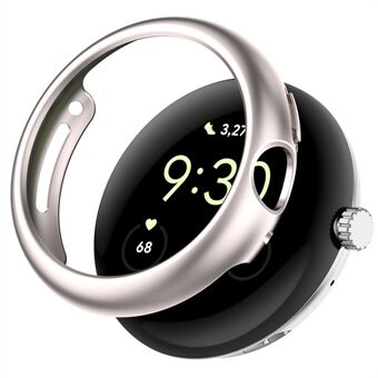 För Google Pixel Watch Half Cover Hard PC Watch Scratch Anti-repor ihålig skyddande ram