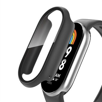 För Xiaomi Smart Band 8 Watch Cover Hard PC Overall Skyddsfodral med skärmskydd i härdat glas