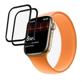 2st/set 3D full täckning PMMA skärmskydd HD klar film för Apple Watch Series 7 45mm