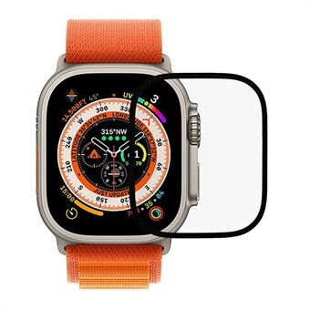 RURIHAI För Apple Watch Ultra 49 mm PMMA skärmskydd 3D Böjt Hellim Ultratunn Mjuk Film