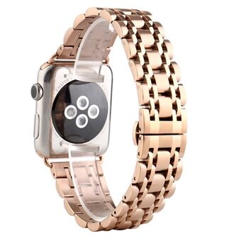 Classic Seven Beads klockarmband i rostfritt Steel för Apple Watch Series 4 44mm / 3/2/1 42mm