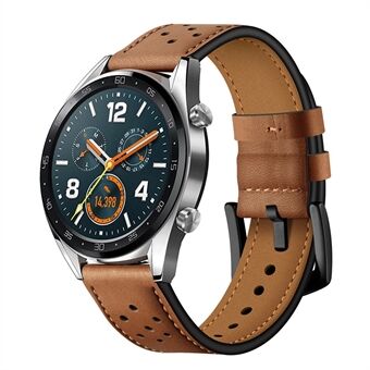 För Huawei Watch GT Klockarmband i äkta läder