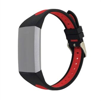 Tvåfärgat silikonarmband för Fitbit Charge 4/3