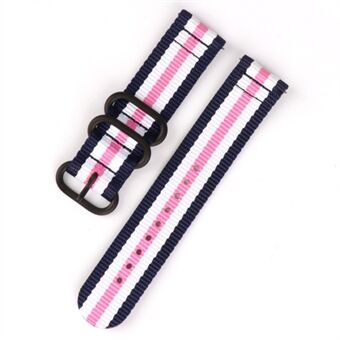 22mm Buckle Closure Nylon Watch Strap for Samsung Galaxy Watch 46mm/Huawei Watch GT 46mm