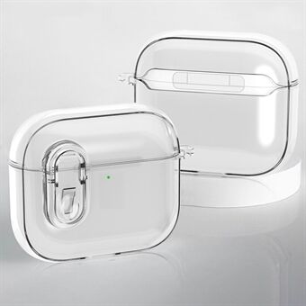 För Apple AirPods 4 Hörlurskyddande Fodral Snäppspärr Iskristallklart TPU+PC Skal