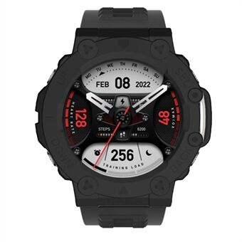 För Huami Amazfit T-Rex 2 Anti- Scratch Smart Watch Fodral Hollow Hard PC Skyddsfodral - Svart