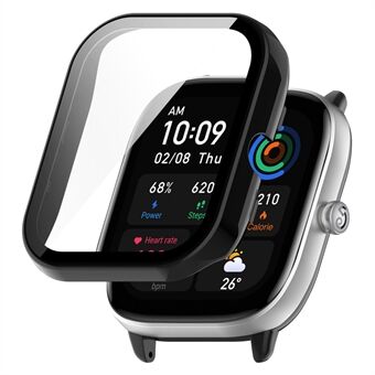 För Huami Amazfit GTS 4 Mini Hård PC Anti-damm klockfodral med HD Anti-slitage härdat glasfilm