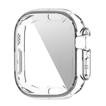 ENKAY HAT Prince för klocka Ultra 49 mm Transparent TPU Watch Skyddsfodral Fallbeständigt skydd med 9H skärmskydd i härdat glas