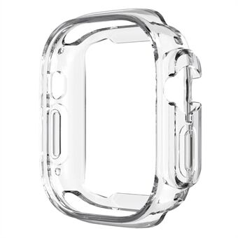 För Apple Watch Ultra 49mm Transparent TPU-klockfodral Ram Anti Scratch