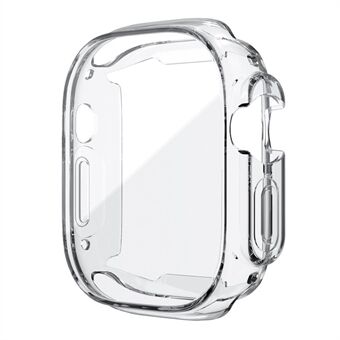 För Apple Watch Ultra 49 mm Transparent TPU Watch Case Anti-drop Full Coverage Skyddsöverdrag