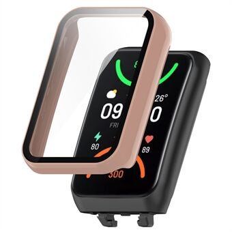 För Oppo Band 2 skyddsfodral med skärmskydd i härdat glas Smart Watch Anti-Fall Hard PC-fodral