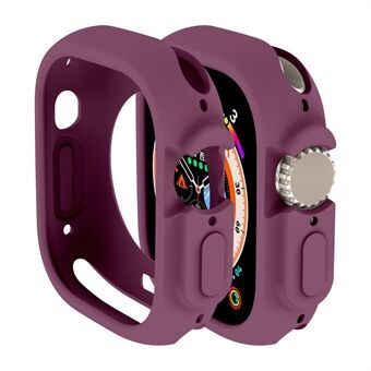 För Apple Watch Ultra 49 mm Candy Color Soft TPU Watch Case Exakta utskärningar Skyddsram