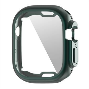 För Apple Watch Ultra 49 mm Mjuk Transparent TPU All-Around Skyddsfodral Galvanisering Metallfärg Ramskydd