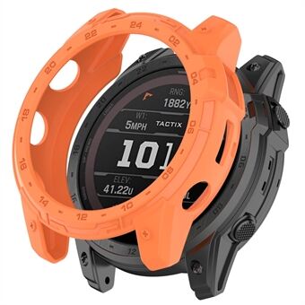 För Garmin Enduro 2 / Tactix 7 Anti-Fall TPU Fodral Skydd Quick Sportklocka ihåligt fodral med urtavla