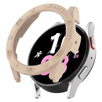 För Samsung Galaxy Watch 5 Pro 45 mm hård PC-ram Anti Scratch Protective Guard Bumper Cover med urtavla