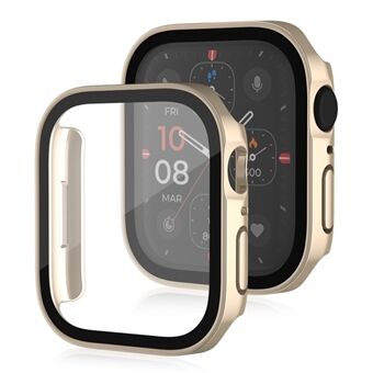 För Apple Watch Series 8/7 45 mm vattentätt frostat klockfodral Anti-drop PC-skydd med skärmskydd i härdat glas