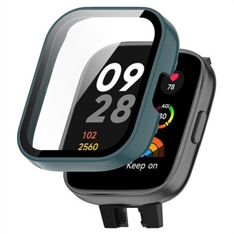 För Xiaomi Redmi Watch 3 PC Skyddsfodral med skärmskydd i härdat glas Smart Watch Anti-Fall Cover