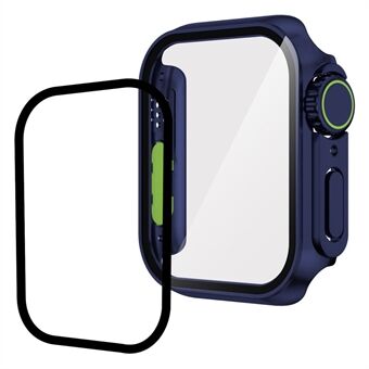 För Apple Watch Series 6 / 5 / 4 / SE / SE (2022) 40 mm hård PC Watch Case-fodral med skärmskydd i härdat glas