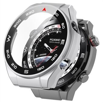 För Huawei Watch Ultimate Hard PC Watch Fodral All Around Stötsäkert skydd med härdat glasfilm