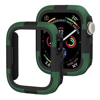 För Apple Watch Series 8/7 41 mm klockram Skyddsfodral TPU+PC Stötsäkert skydd