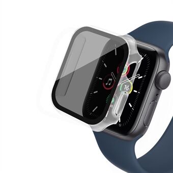 För Apple Watch Series 8/7 41 mm klockfodral Hårt PC matt skydd med Spy av härdat glas