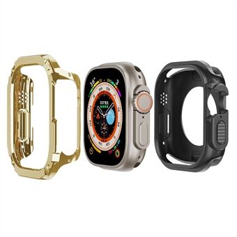 För Apple Watch Ultra 49 mm Watch Case PC+TPU Anti- Scratch Skyddsfodral