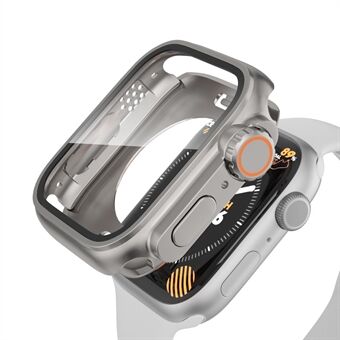 Hårt PC-fodral för Apple Watch Series 6 5 4 SE (2022) SE 40 mm, vattentätt skydd med skärmskydd i härdat glas