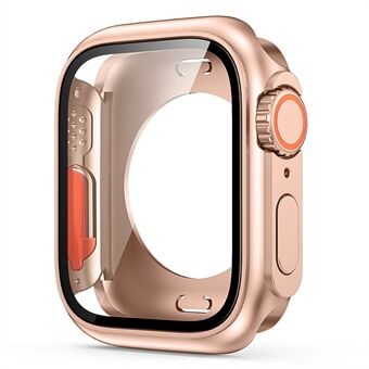 HD PC-fodral för Apple Watch Series 6 5 4 SE (2022) SE 44mm, Anti- Scratch Watch Cover med skärmskydd i härdat glas