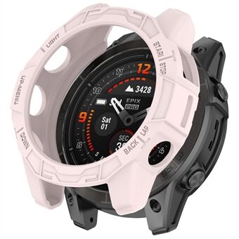 För Garmin Fenix ​​​​7 Pro / Fenix ​​​​7 / Epix Pro 47 mm Anti-kollision TPU klockfodral ihålig skyddsram