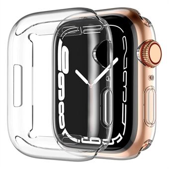 För Apple Watch SE (2022) 44 mm transparent klockfodral Quick Release TPU-kåpa Stötsäker Smart Watch Skyddsfodral